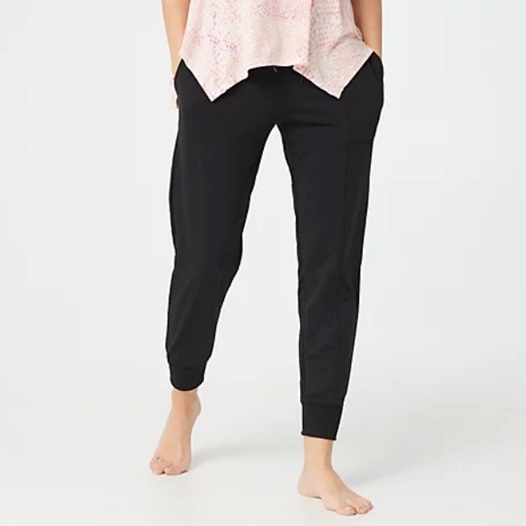 Cuddl Duds Pants - Cuddl Duds Lightweight Comfort Jogger Pants Black